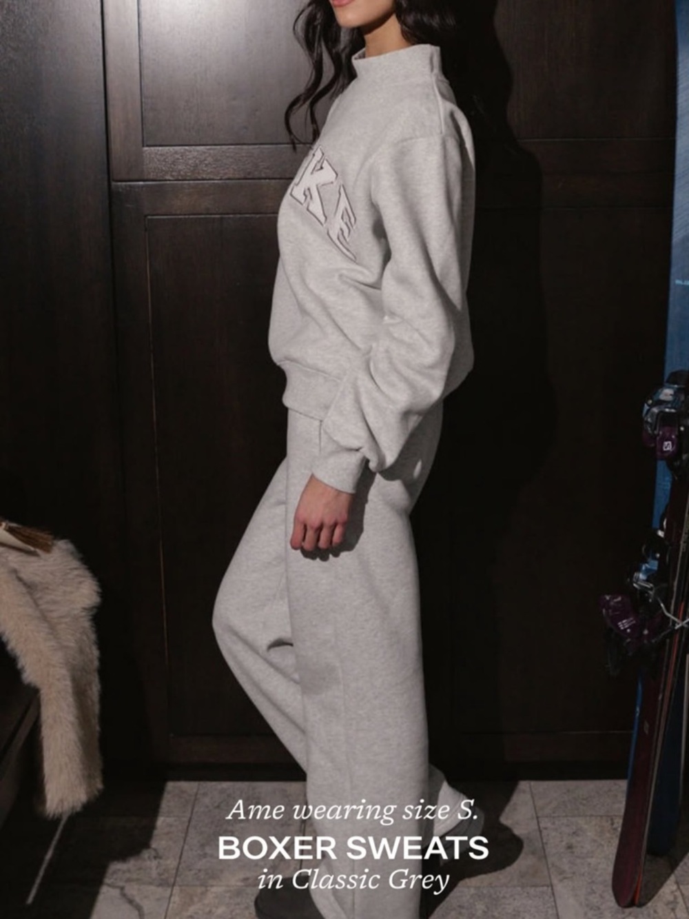 PARKE Boxer Sweats Track Pants in Classic Grey S